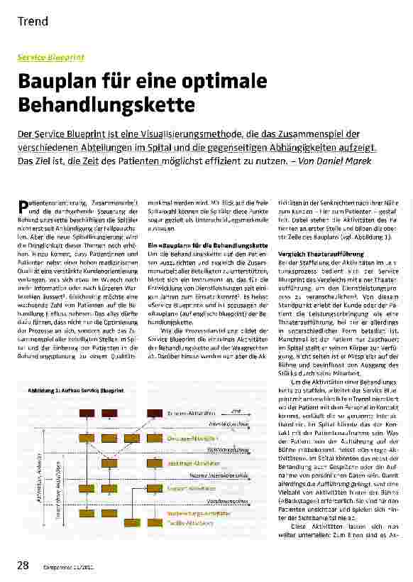 Vorschauseite 1: Bauplan für eine optimale Behandlungskette