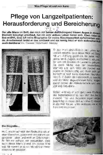 Vorschauseite 1: Pflege von Langzeitpatienten: Herausforderung und Bereicherung