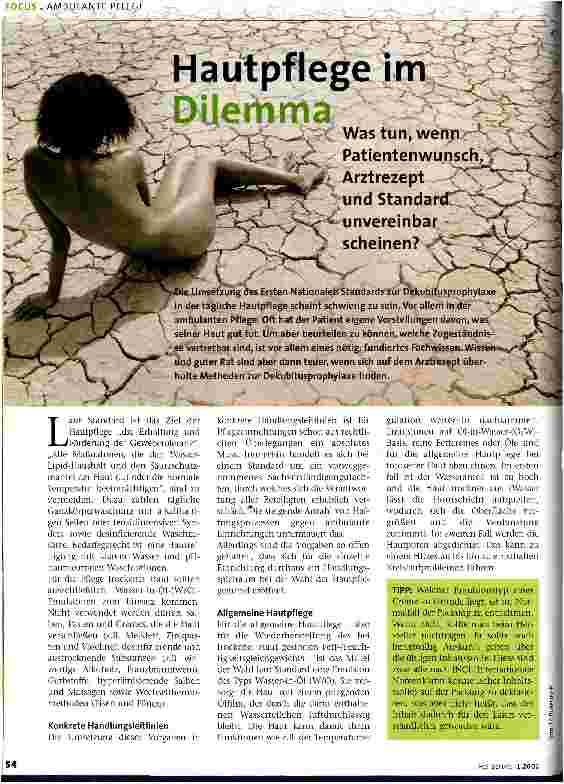 Vorschauseite 1: Hautpflege im Dilemma