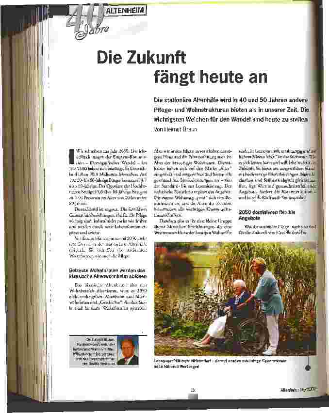 Vorschauseite 1: Die Zukunft fängt heute an