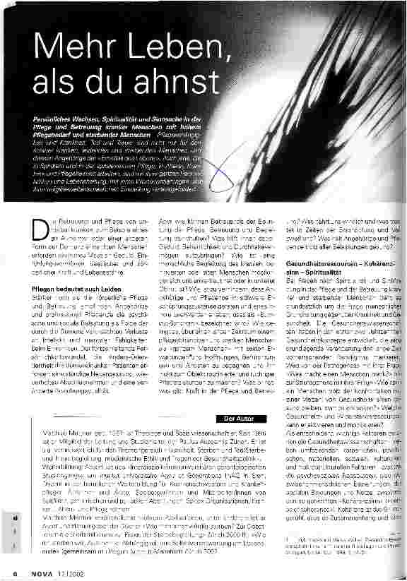 Vorschauseite 1: Mehr Leben, als du ahnst