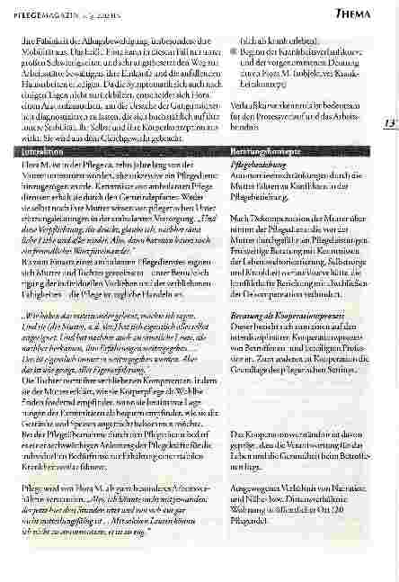 Vorschauseite 6: Pflegerisches Beratungsmodell für chronisch kranke Menschen Vorüberlegungen und Bausteine