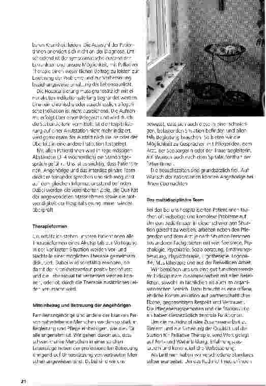 Vorschauseite 2: Station für Palliative Therapie (SPT) in Bern