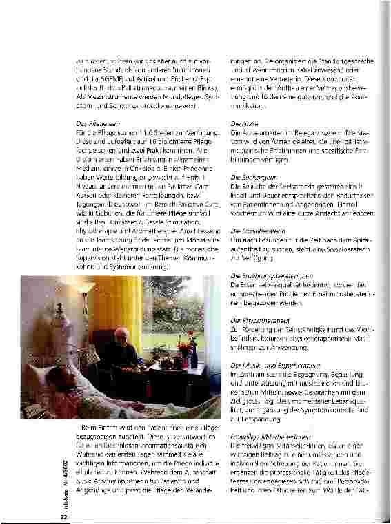 Vorschauseite 3: Station für Palliative Therapie (SPT) in Bern