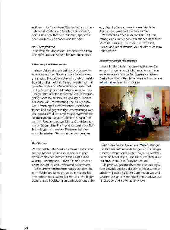 Vorschauseite 4: Station für Palliative Therapie (SPT) in Bern