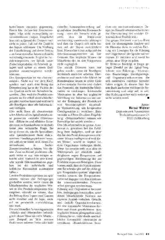 Vorschauseite 2: Soziales Dilemma und die Organisation des Krankenhauses