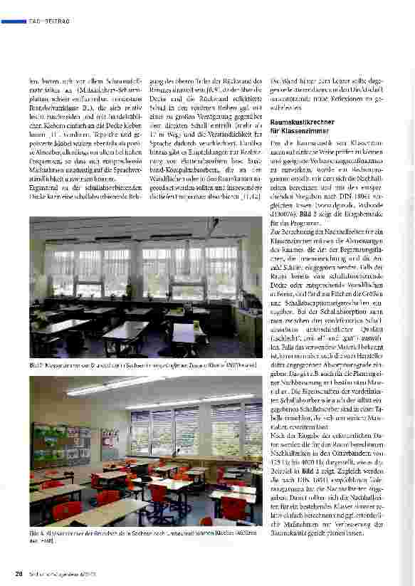 Vorschauseite 3: Akustische Gestaltung von Klassenzimmern