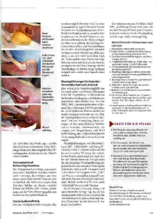 Vorschauseite 3: Hygiene beim Verbandwechsel