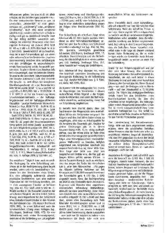 Vorschauseite 2: Zum Behandlungsabbruch § 101 Abs. 1 SGB VII