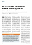 Vorschauseite 1: Im praktischen Datenschutz besteht Handlungsbedarf.
