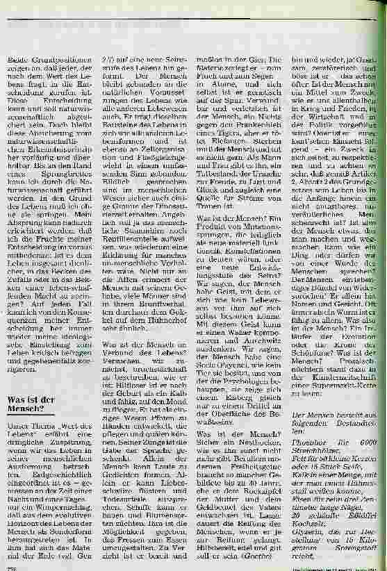 Vorschauseite 2: Der Wert des menschlichen Lebens