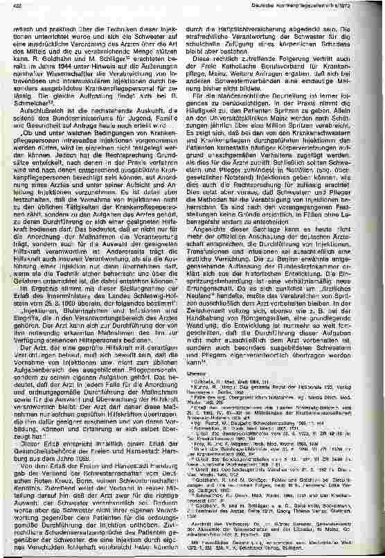 Vorschauseite 5: Darf des Krankenpflegepersonal Injektionen, Transfusionen und Blutentnahmen vornehmen