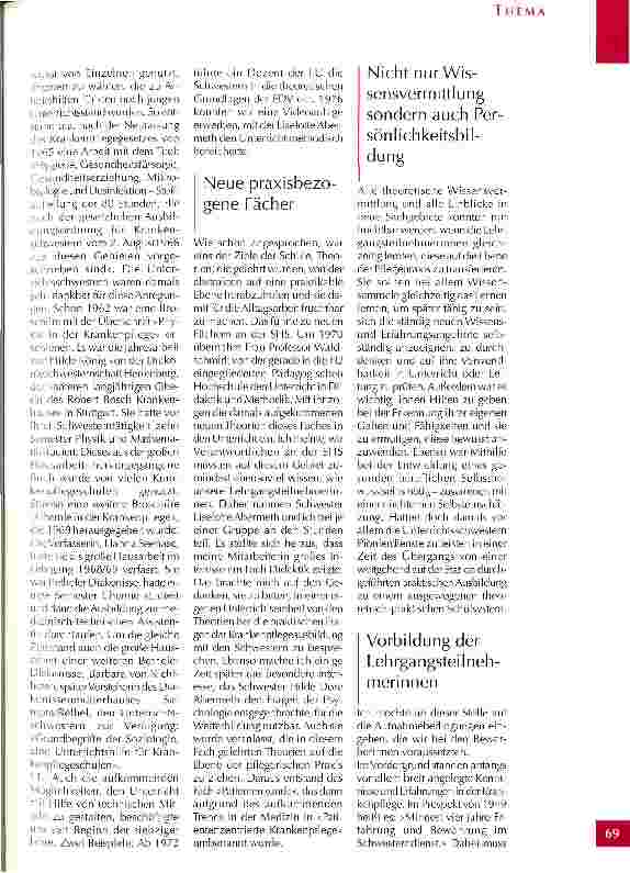 Vorschauseite 4: Chronik der Schwesternhochschule der Kiakonie, Berlin Teil 3
