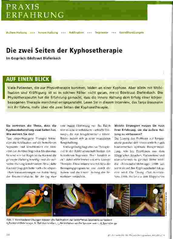 Vorschauseite 1: Die zwei Seiten der Kyphosetherapie