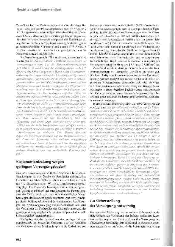 Vorschauseite 3: Sicherstellungszuschläge - nicht nur für „Inselkrankenhäuser