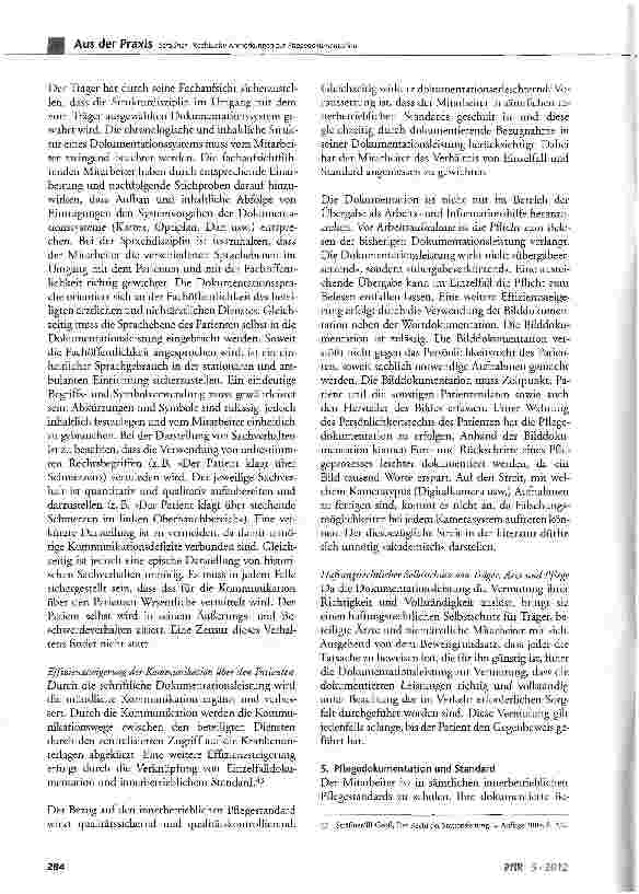Vorschauseite 6: Rechtliche Anmerkungen zur Pflegedokumentation
