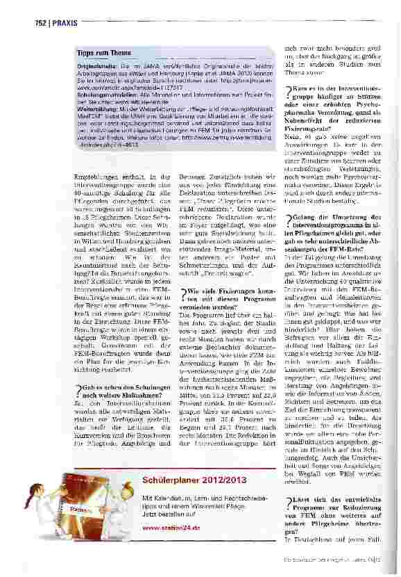 Vorschauseite 3: Pflege ohne Freiheitsentzug ist machbar