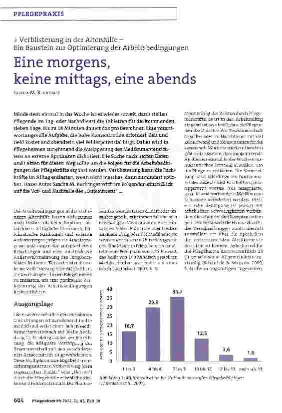 Vorschauseite 1: Eine morgens, keine mittags, eine abends