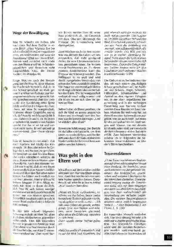 Vorschauseite 4: Mißgebildete Neugeborene - Ein unerfreulicher Nebenaspekt des Hebammenberufes?