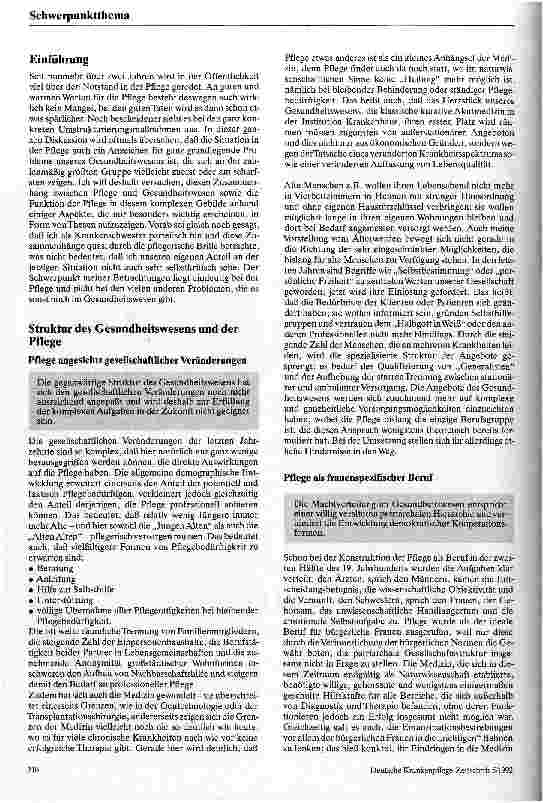 Vorschauseite 2: Gesundheitswesen und Pflege