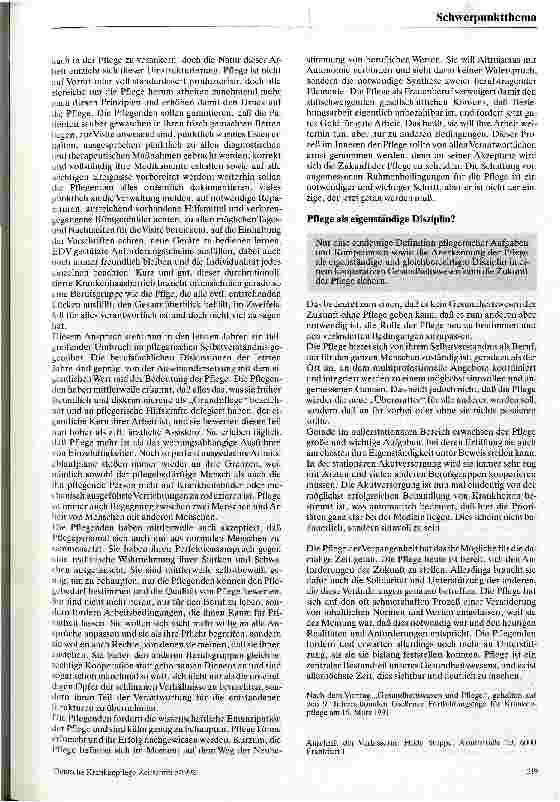Vorschauseite 5: Gesundheitswesen und Pflege