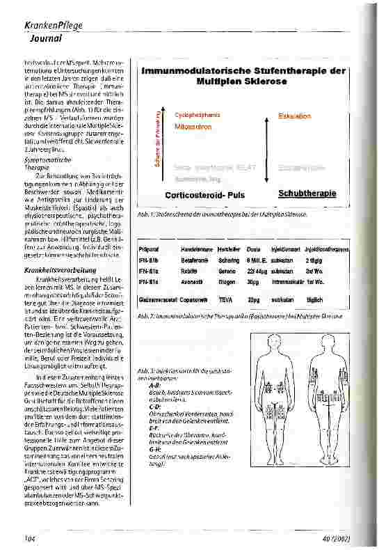 Vorschauseite 3: Multiple Sklerose Aspekte der Fachschwester im Rahmen des Therapiemanagements