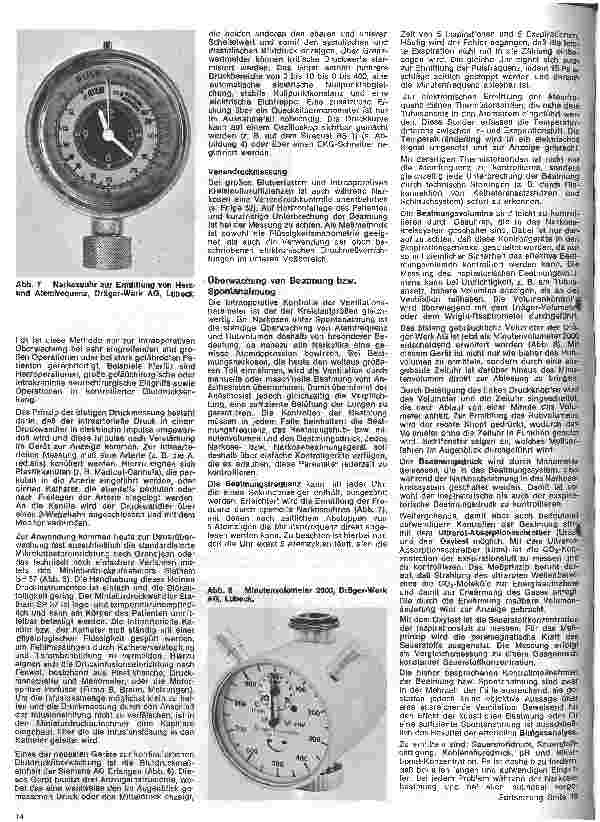 Vorschauseite 3: Einführung in die Anästhesiologie 35. Folge (Schluß) Intraoperative Überwachung und Protokollierung