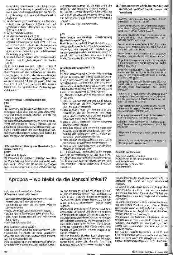 Vorschauseite 2: I. Für Sozialarbeit in der Psychiatrie wichtige Gestze