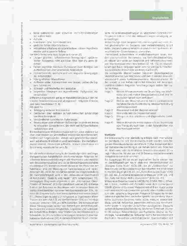 Vorschauseite 2: Deutschsprachige Messinstrumente für die Rehabilitation von Patienten im Wachkoma oder im minimalen Bewusstseinszustand