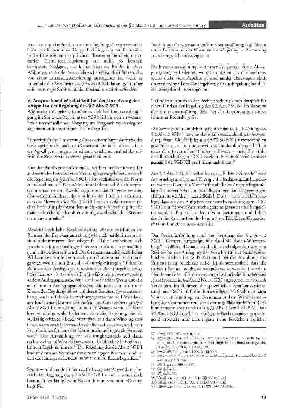 Vorschauseite 5: Zur Funktion oder Dysfunktion der Regelung des §2 Abs. 2 SGB I bei der Rechtsanwendung auf der Grundlage des Sozialgesetzbuches