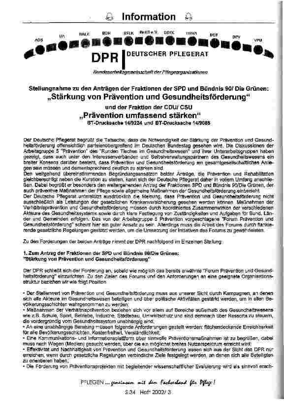 Vorschauseite 1: Stellungnahme zu den Anträgen der Fraktionen der SPD und Bündnist 90/ Die Grünen