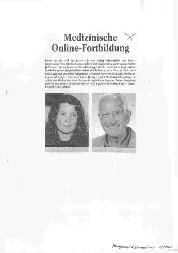 Vorschauseite 1: Medizinische Online-Fortbildung