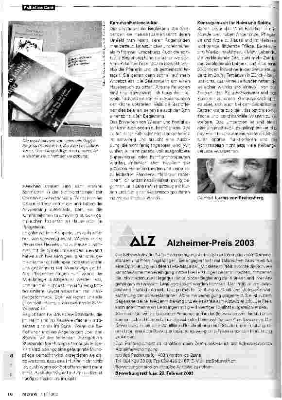 Vorschauseite 3: Palliative Care im Heim und zu Hause Möglichkeiten und Grenzen in der Praxis