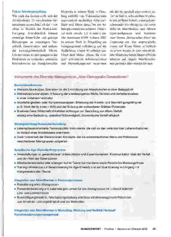 Vorschauseite 4: Diversity Management Das Potenzial-Prinzip für Generationen