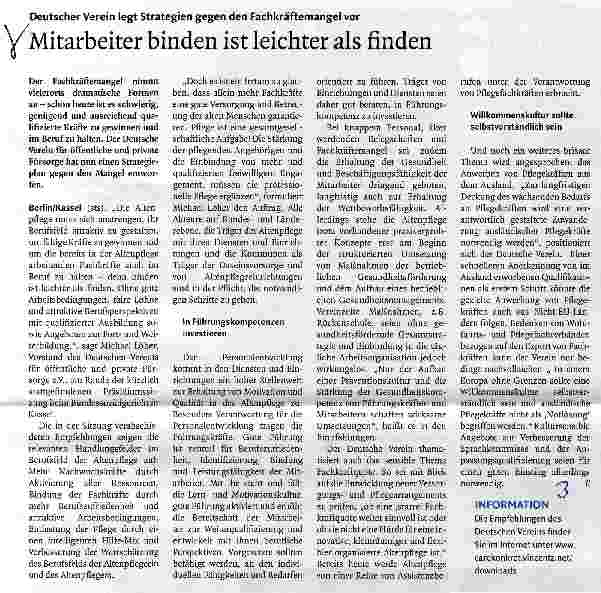 Vorschauseite 1: Mitarbeiter binden ist leichter als finden