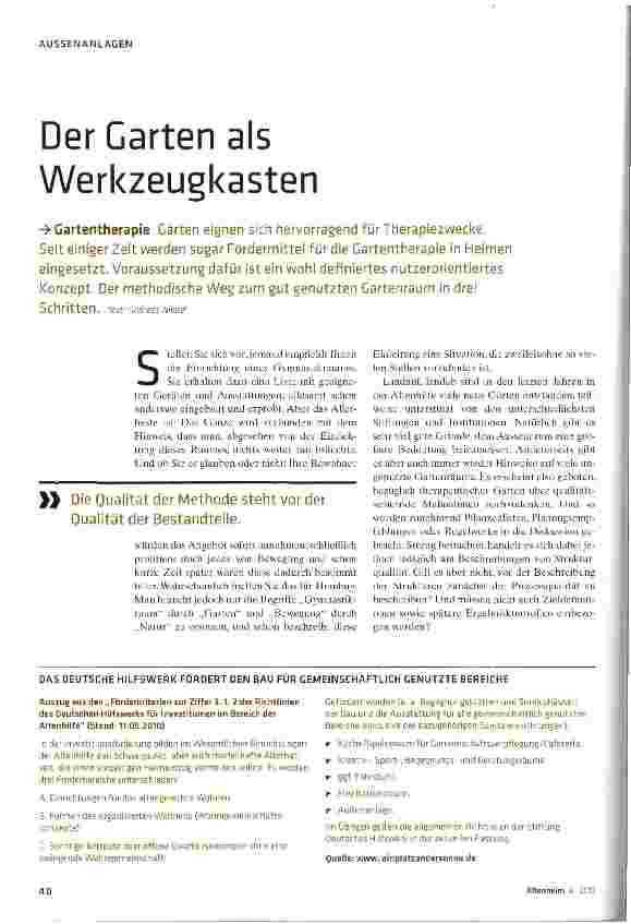 Vorschauseite 1: Der Garten als Werkzeugkasten