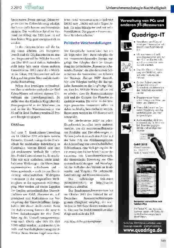 Vorschauseite 4: Nachhaltiges Management-Von der „grünen Insellösung zur Unternehmensstrategie