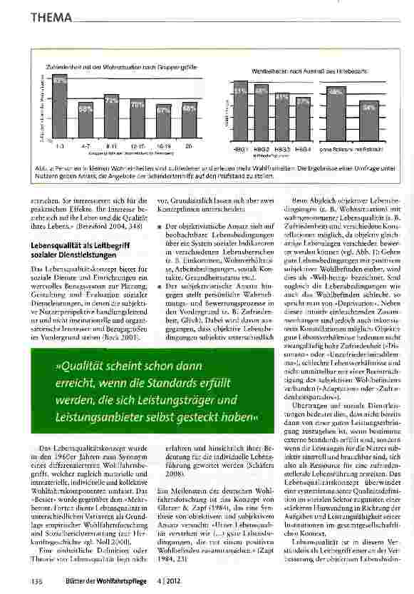 Vorschauseite 3: Lebensqualität aus NutzersichtWelchen Beitrag soziale Dienste zu einem »guten Leben« leisten können