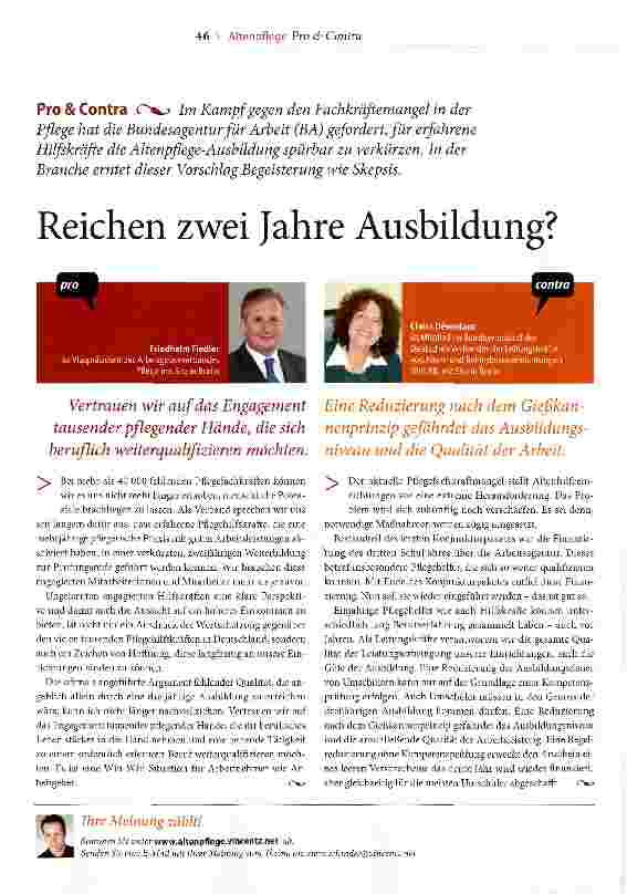 Vorschauseite 1: Reichen zwei Jahre Ausbildung?