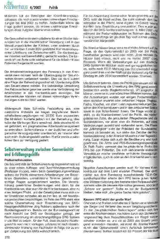 Vorschauseite 2: Zeitenwende DRGs: Wie geht es weiter?