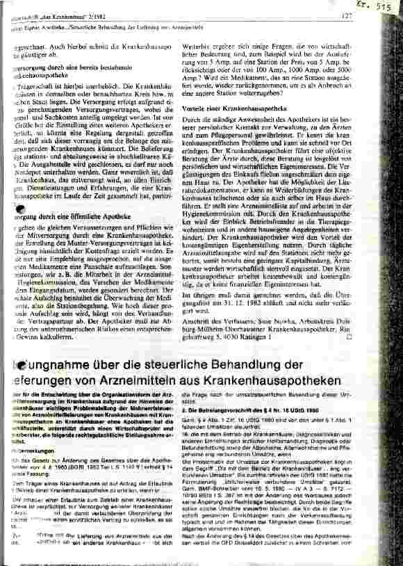 Vorschauseite 2: Warum ist für kleinere Krankenhäuser die Einrichtung einer eigenen Apotheke wirtschaftlich