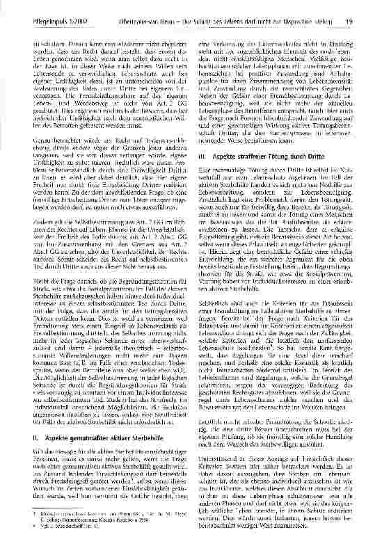 Vorschauseite 2: Sterben ist der Rede wert! Der Schutz des Lebens darf nicht zur Disposition stehen