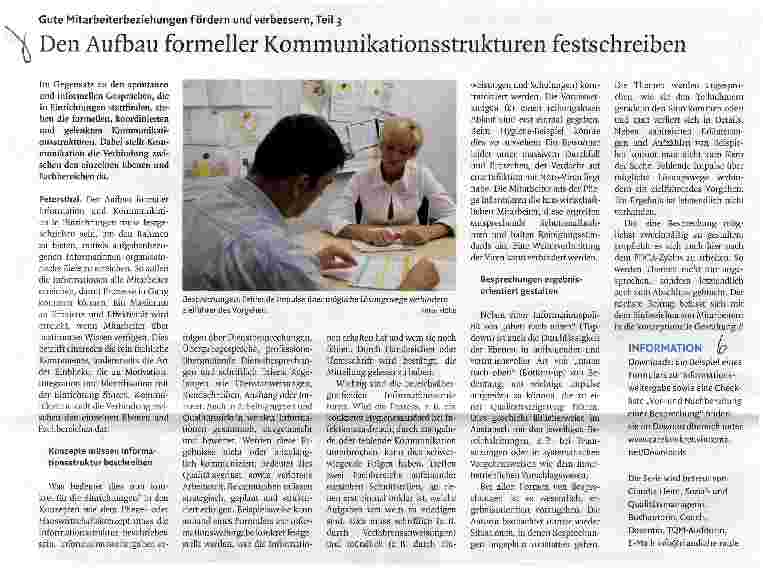 Vorschauseite 1: Gute Mitarbeiterbeziehungen fördern und verbessern, Teil 3 Den Aufbau formeller Kommunikationsstrukturen festschreiben