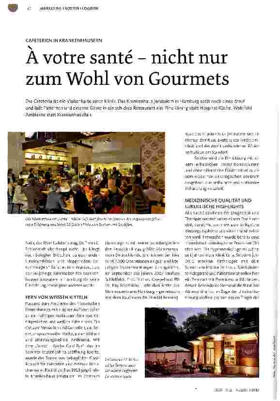 Vorschauseite 1: A votre sante - nicht nur zum Wohl von Gourmets