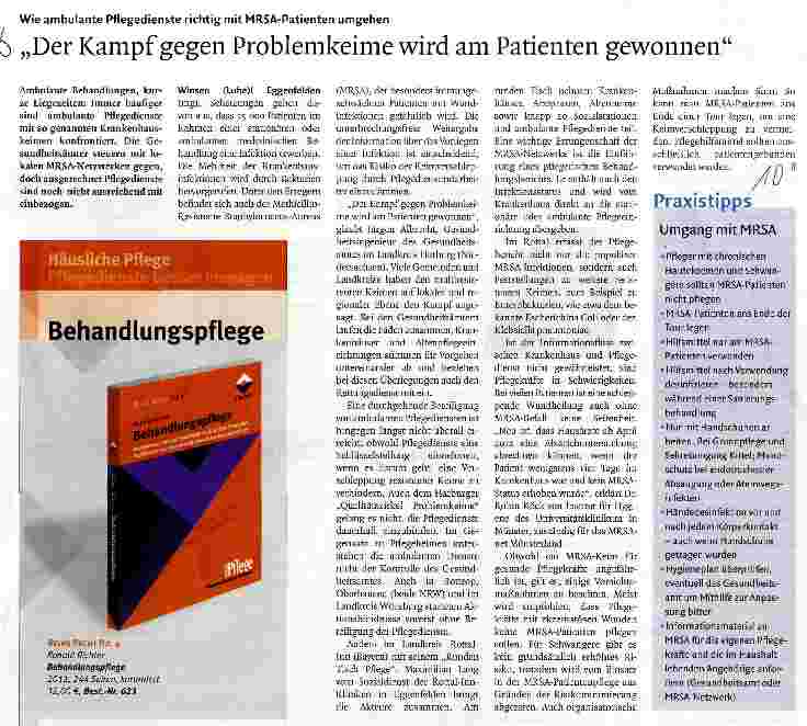 Vorschauseite 1: „Der Kampf gegen Problemkeime wird am Patienten gewonnen