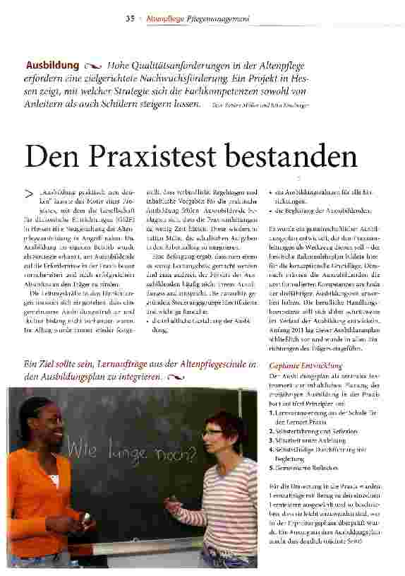 Vorschauseite 1: Den Praxistest bestanden