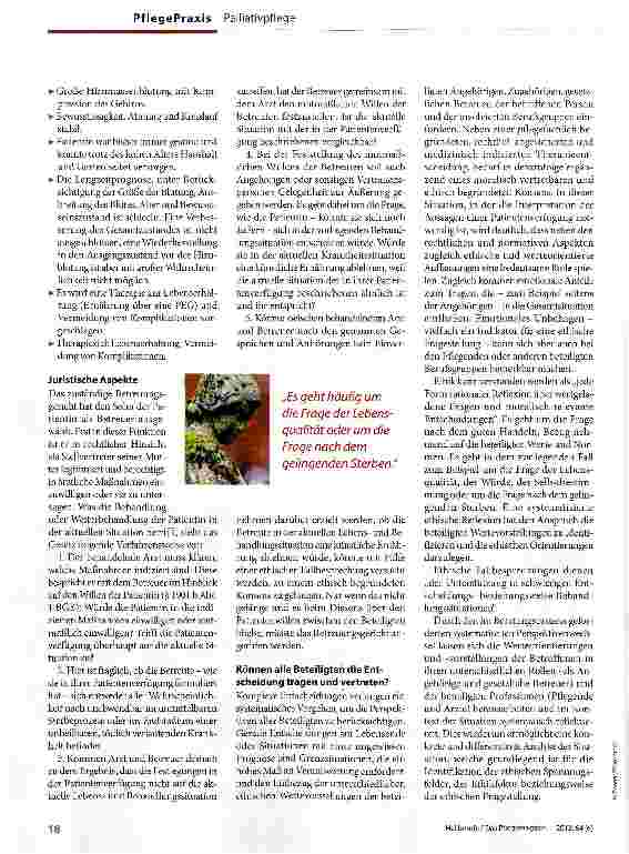 Vorschauseite 2: Entscheidungen am Lebensende