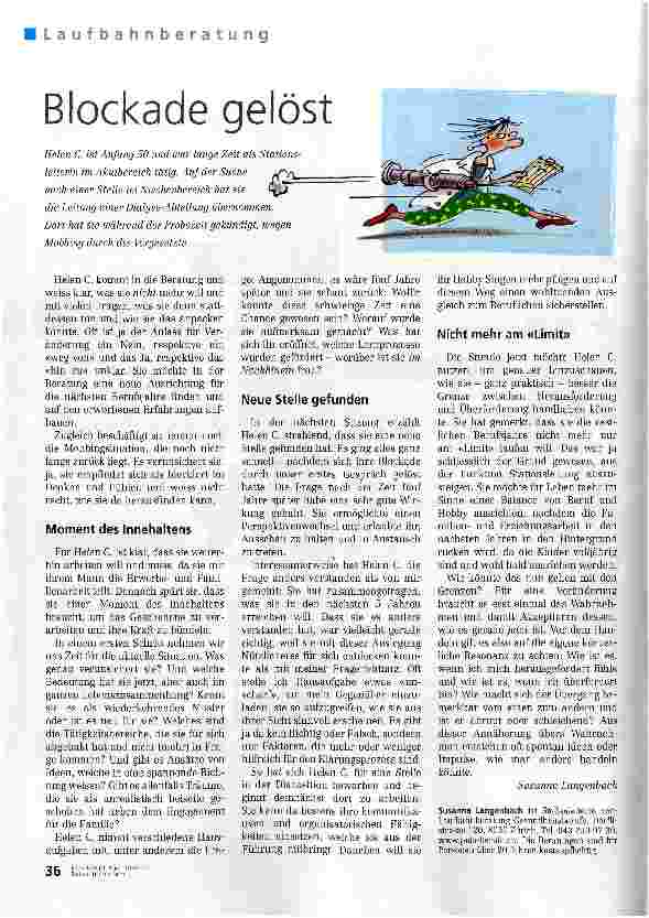 Vorschauseite 1: Blockade gelöst