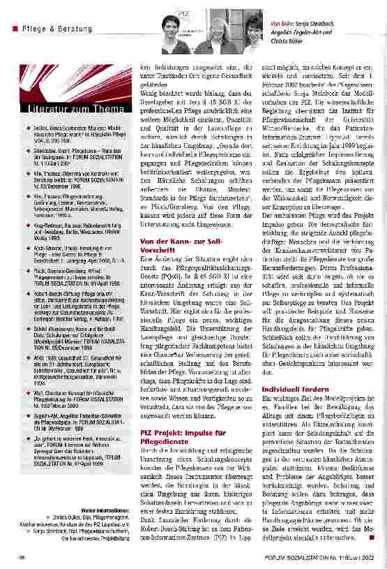 Vorschauseite 3: Pflegeberatung zu Hause etablieren