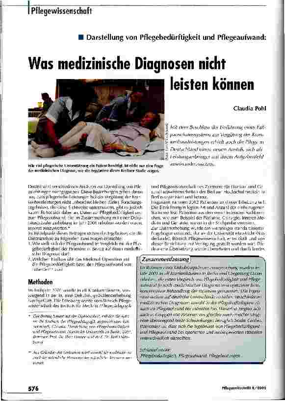 Vorschauseite 1: Was medizinische Diagnosen nicht leisten können